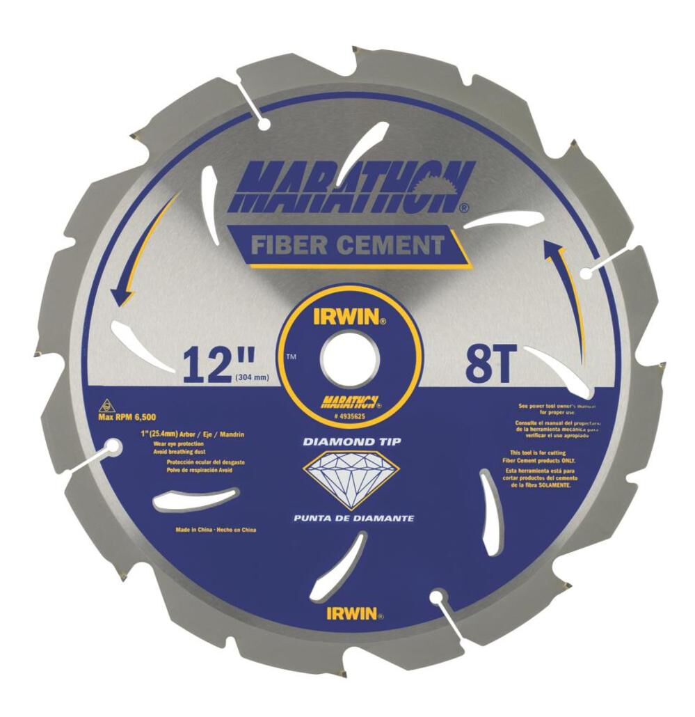 12in 8T Marathon PCD Fiber Cement Blade 4935625