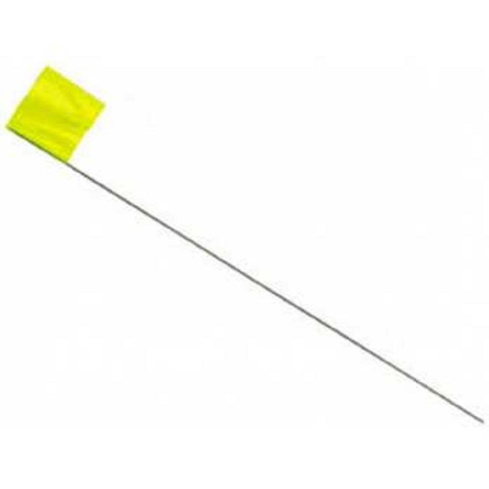 2-1/2 In. x 3-1/2 In. x 21 In. Yellow Stake Flags 100 pk. 2034205