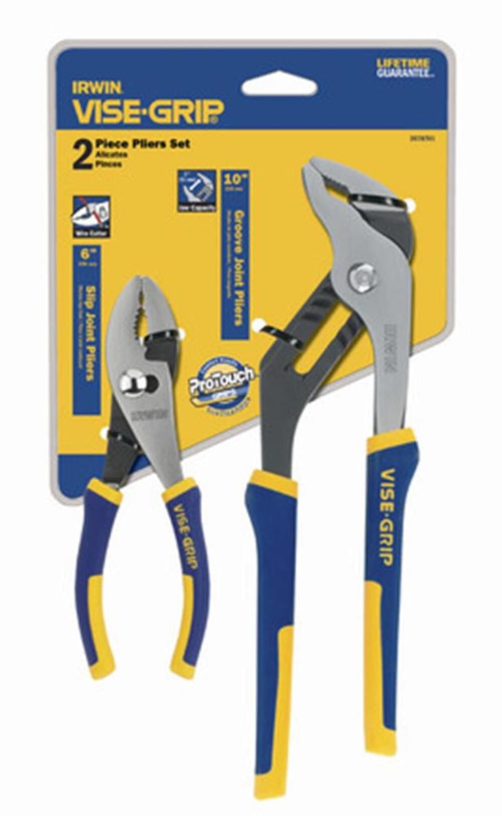 2 Pc. Traditional Pliers Set - 6 In. Slip Joint & 10 In. Groove Joint 2078701