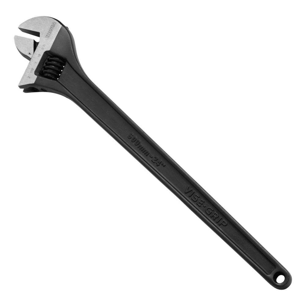 24 In. Adjustable Wrench with Steel Handle 1913311