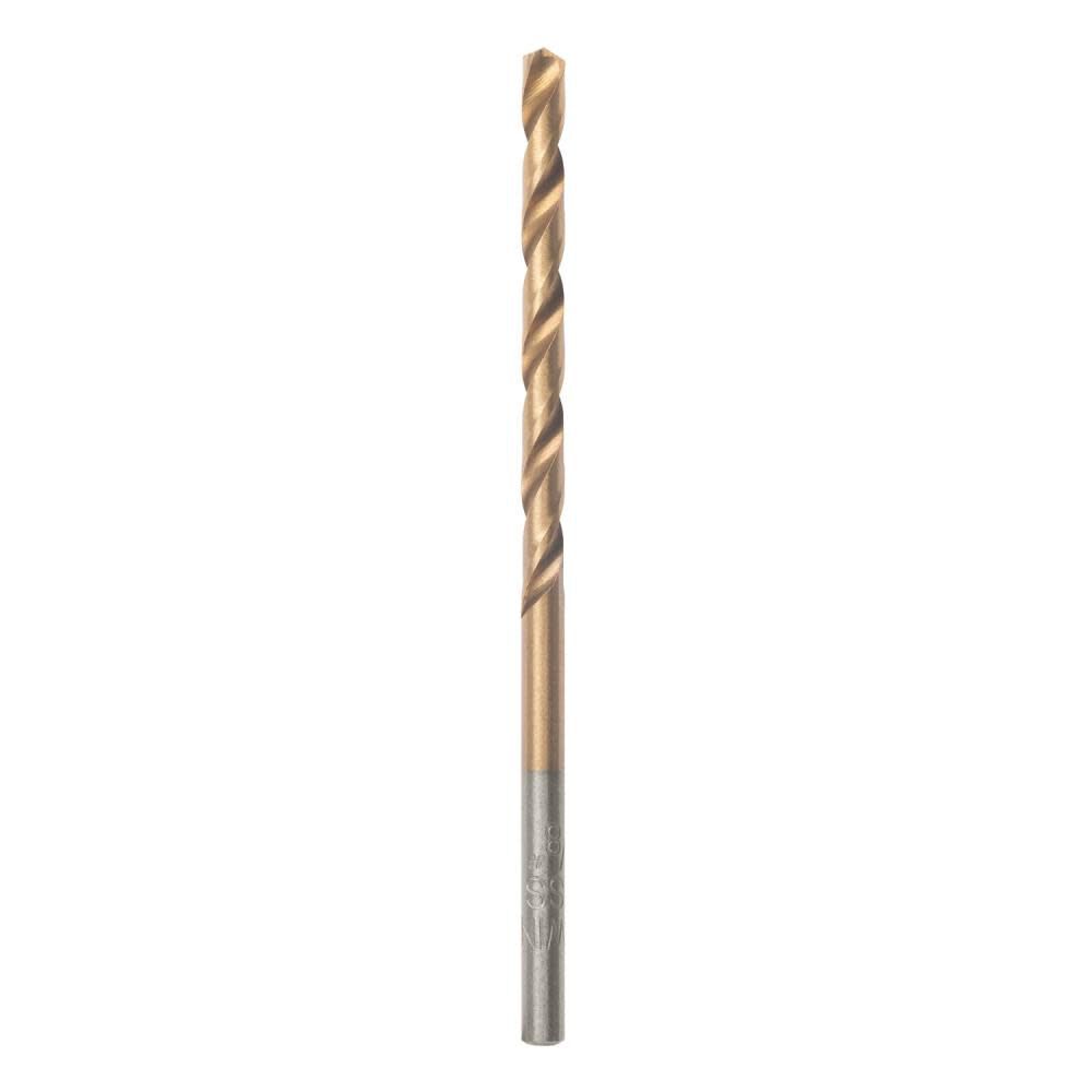 3/16in Titanium Nitride Coated Straight Shank Drill Bit 63912