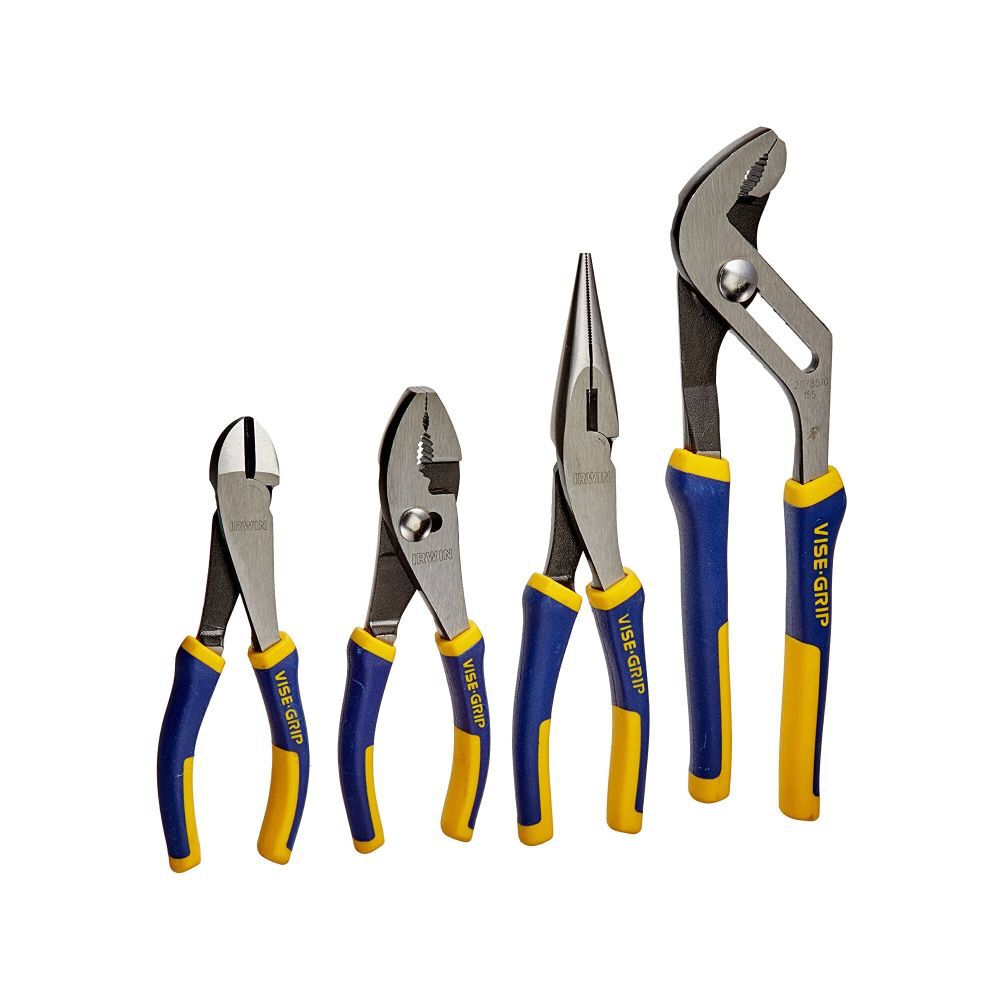 VISE-GRIP ProPliers 4-Pack Assorted Pliers with Hard Case 2078707