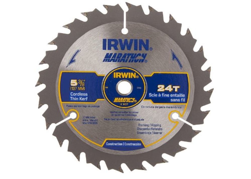 5-3/8 In. 24T MARATHON Thin Kerf Carded Circular Saw Blade 14017