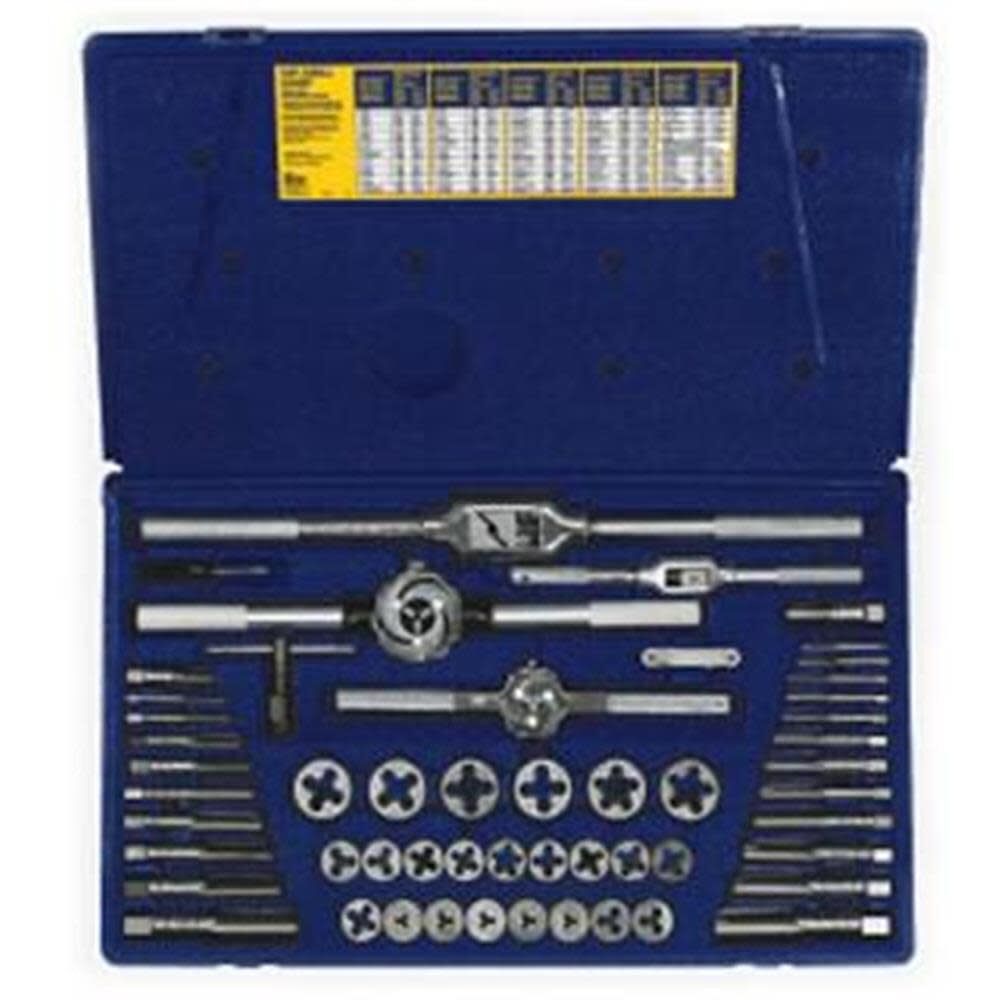 53pc Machine Screw Fractional Tap and Die Set 24640