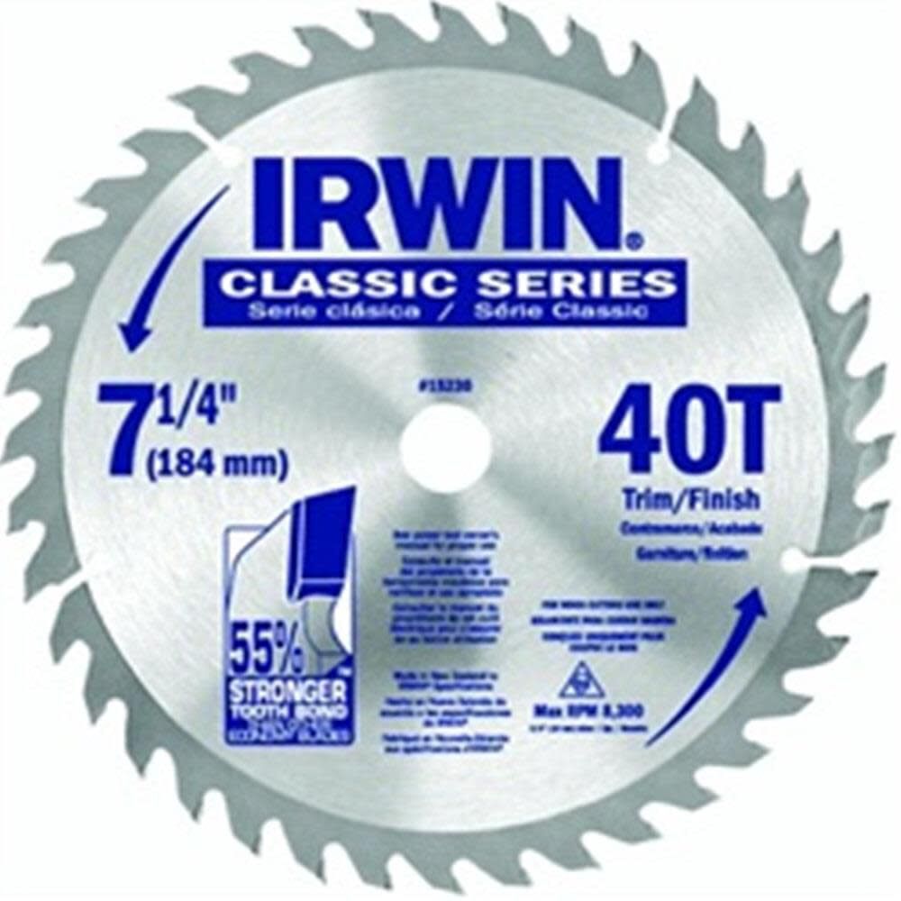 7-1/4In 40T Carbide Saw Blade 15230ZR