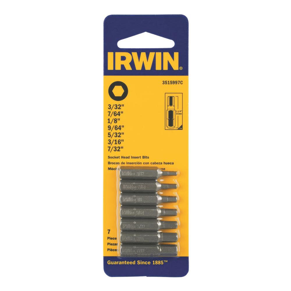 7 piece 1-1/4 In. Insert Bit Set 3515997C