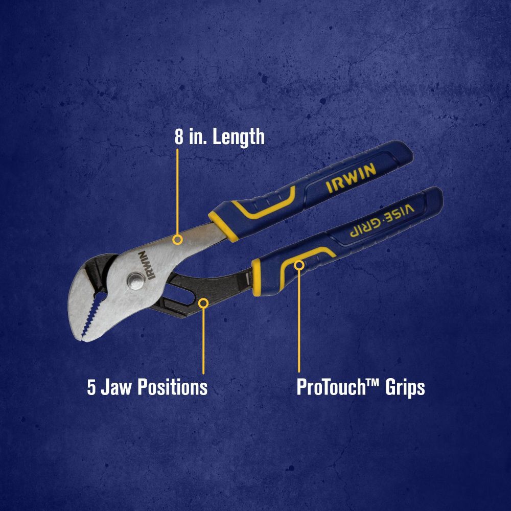 8in Vise-Grip Groove Joint Straight Jaw Pliers 4935320