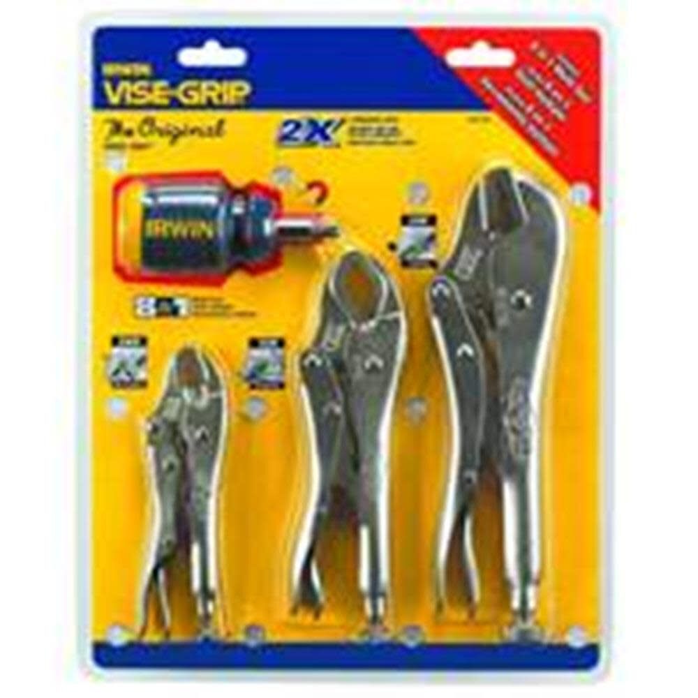 Locking Pliers 3 piece Set with Screwdriver 2077703