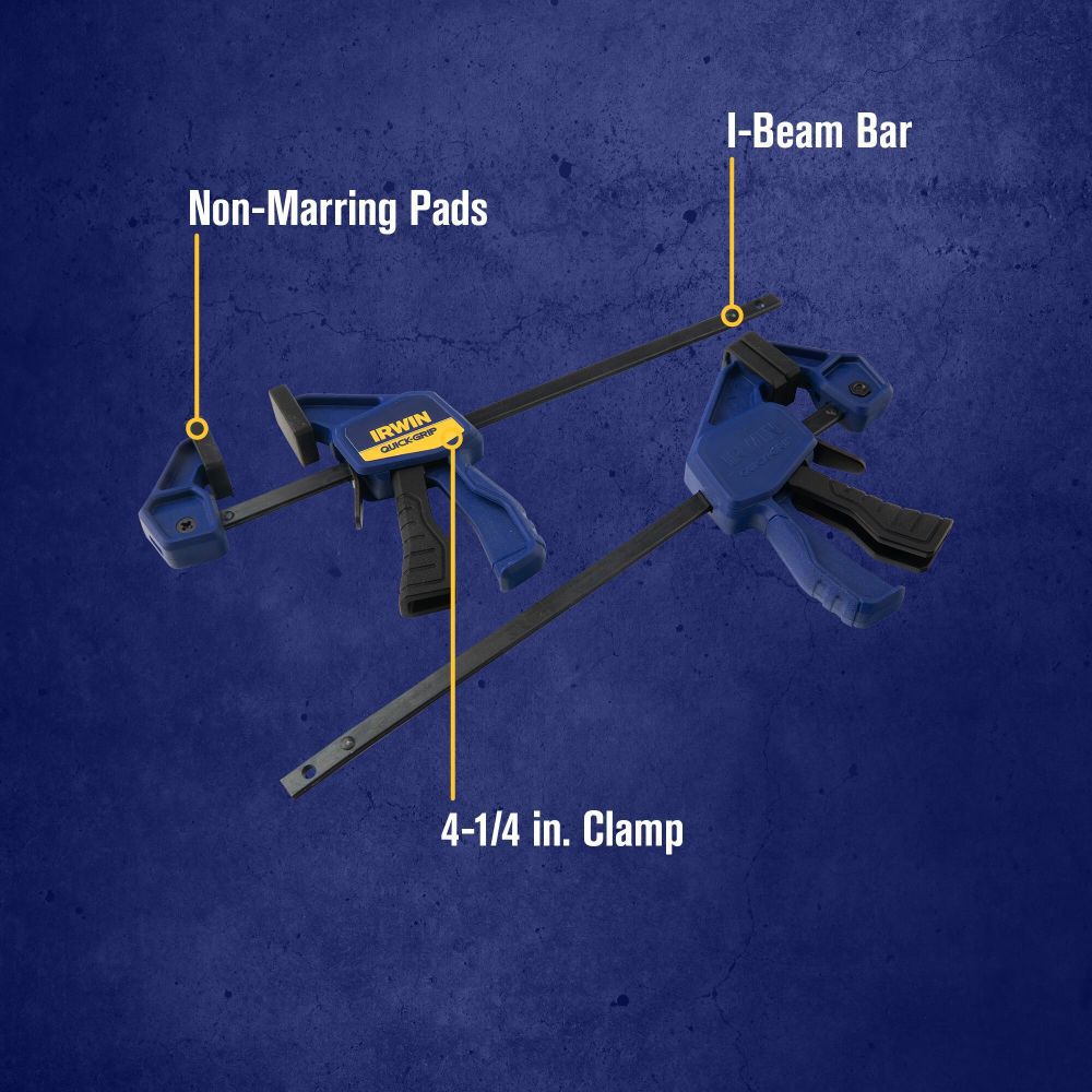 QUICK-GRIP 2-Pack 4-1/4-in Micro Handed Bar Clamp 1964747