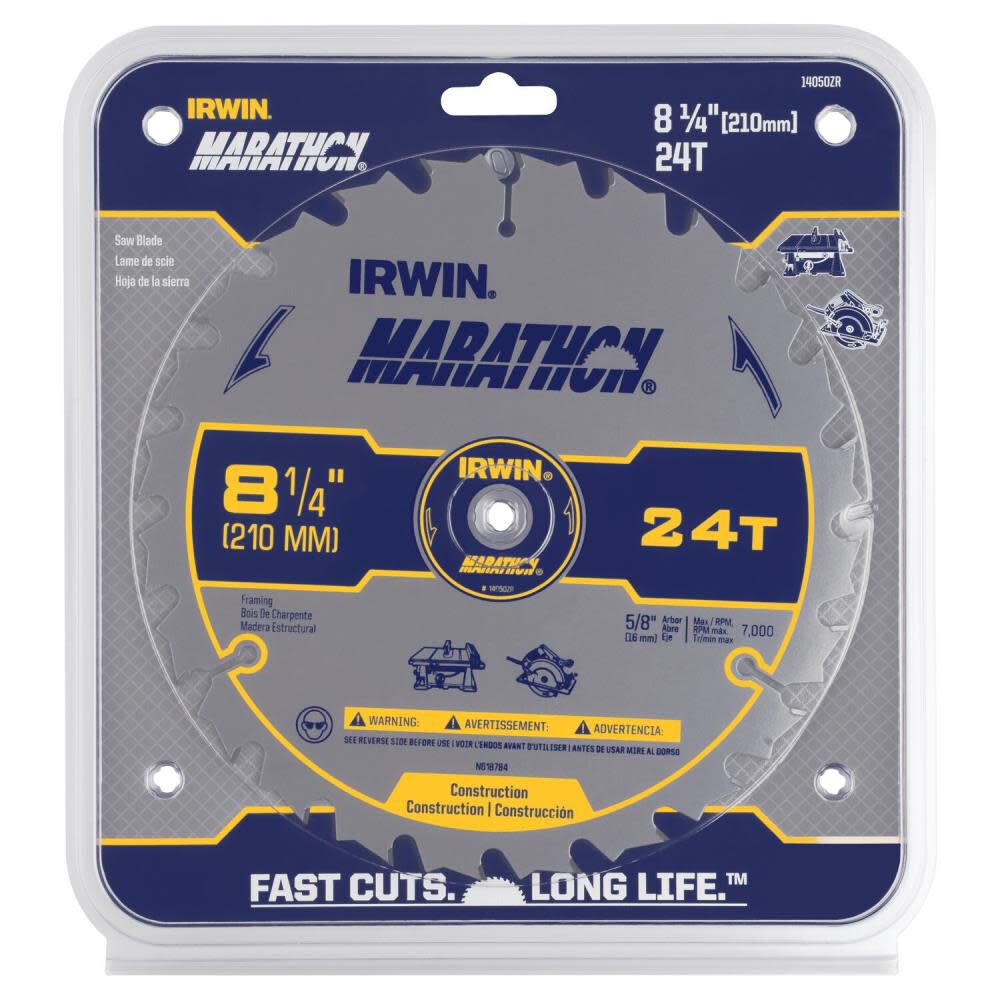 SAW BLADE 8 1/4in 24T MARATHON CD 14050ZR