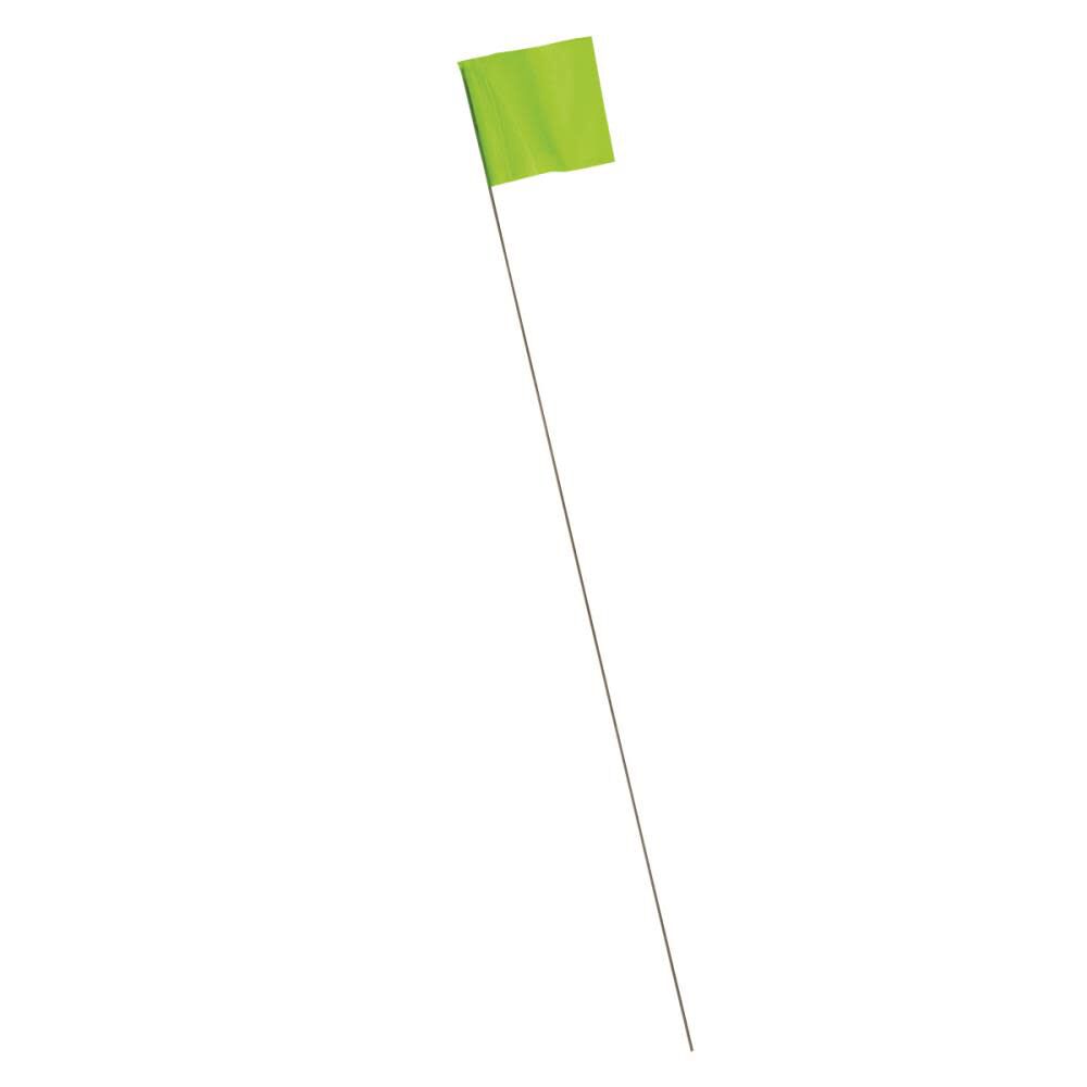 STAKE FLAG 100PC GLO LIME 64102