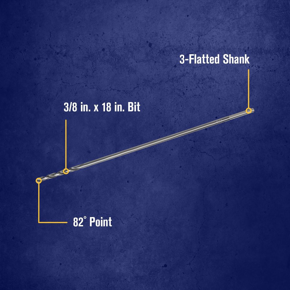 3/8-in x 18-in Woodboring Installer Drill Bit 1890709