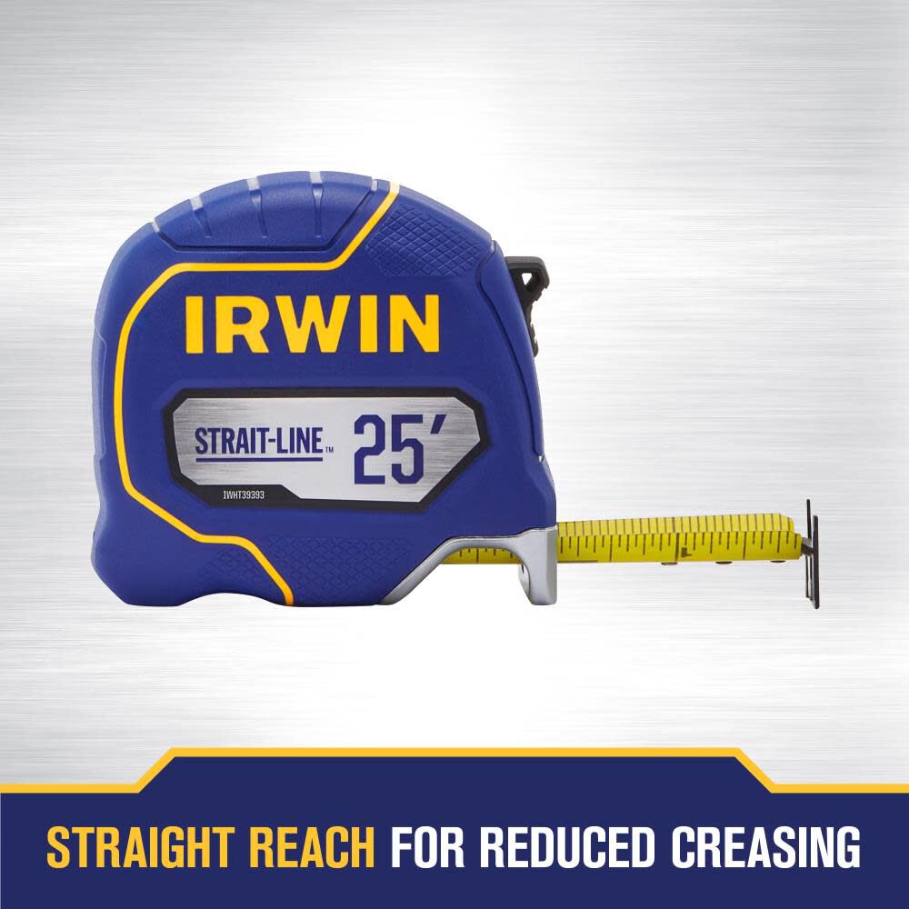 STRAIT-LINE 25-ft Tape Measure IWHT39393S