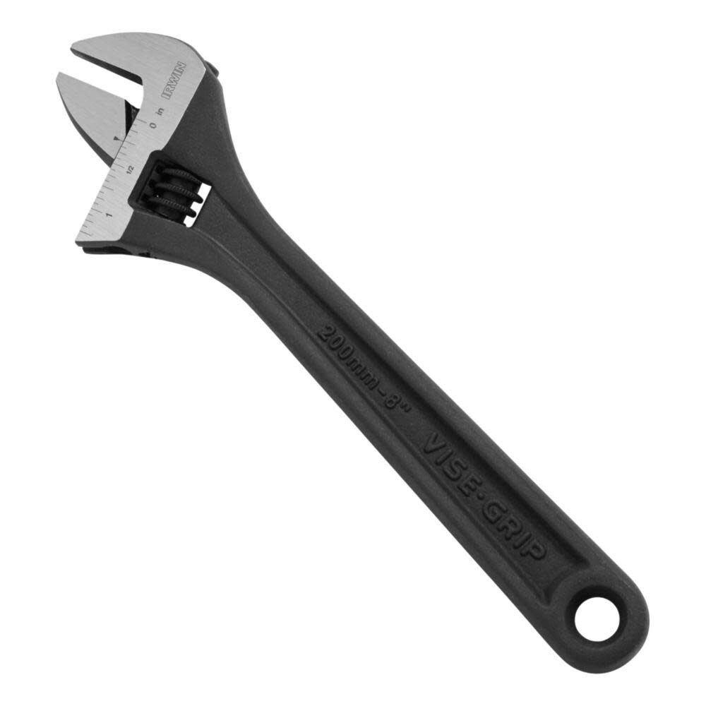 VISE-GRIP 8-in Black Oxide Adjustable Wrench 1913186