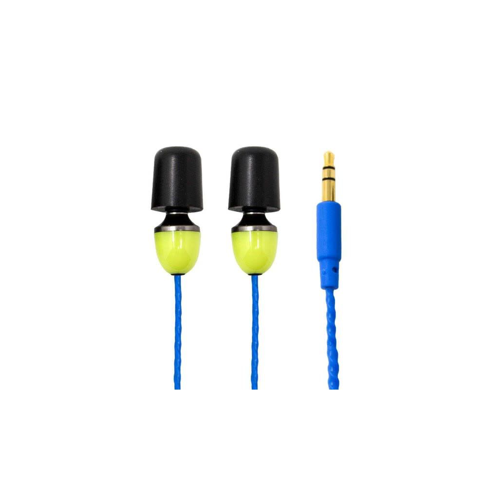 Haven Earbuds Wired Yellow and Blue 29 dB Noise Isolating IT-10