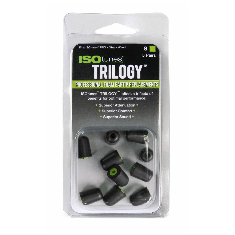 Trilogy Green Core Tall Foam Ear Tips Small 5 Pairs IT-51