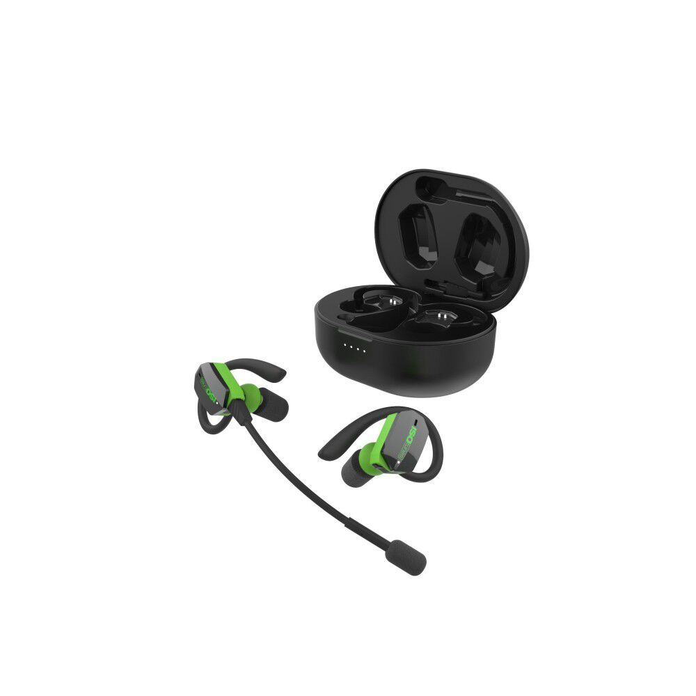 Ultracomm Aware True Wireless Bluetooth Earbuds Black & Hi-Vis Green IT-75