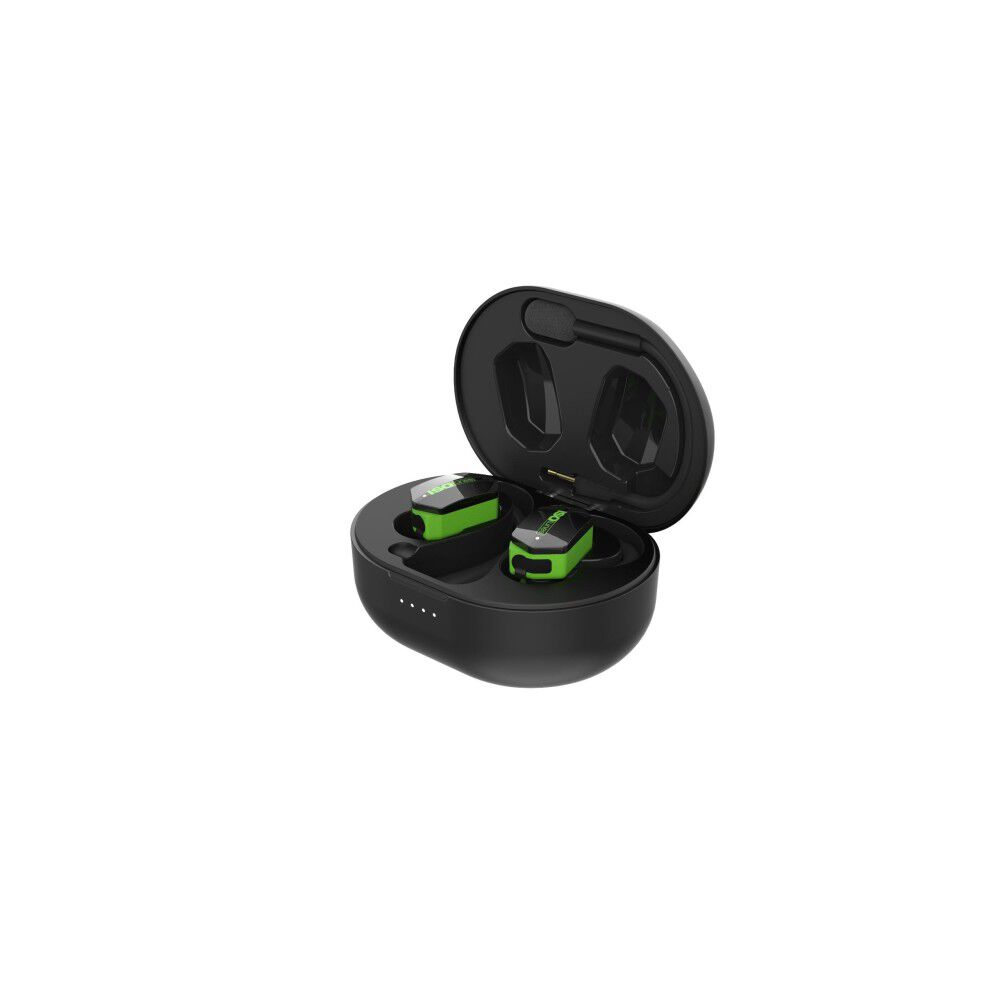 Ultracomm Aware True Wireless Bluetooth Earbuds Black & Hi-Vis Green IT-75