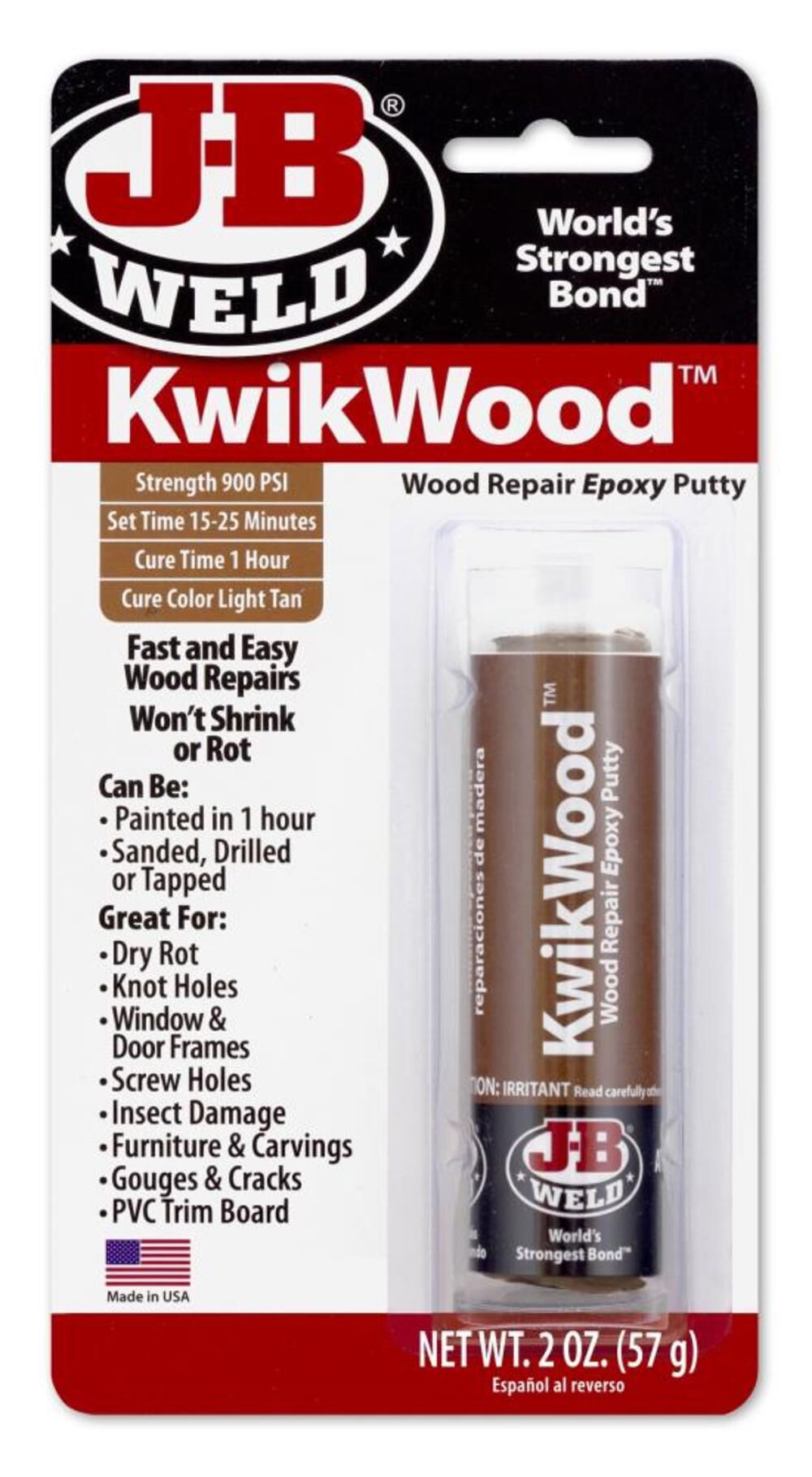 Weld Wood Repair Epoxy Putty Stick 8257