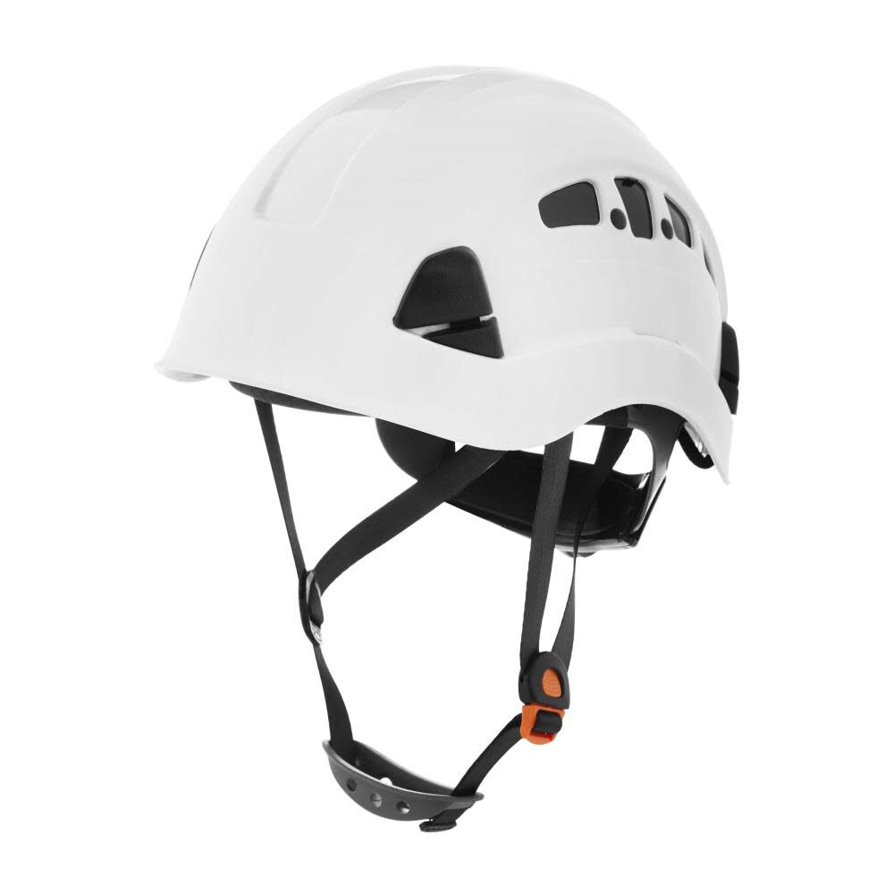 CH-400V Hard Hat, Industrial Climbing Style, 6-pt.Suspension, Vented, White 20920