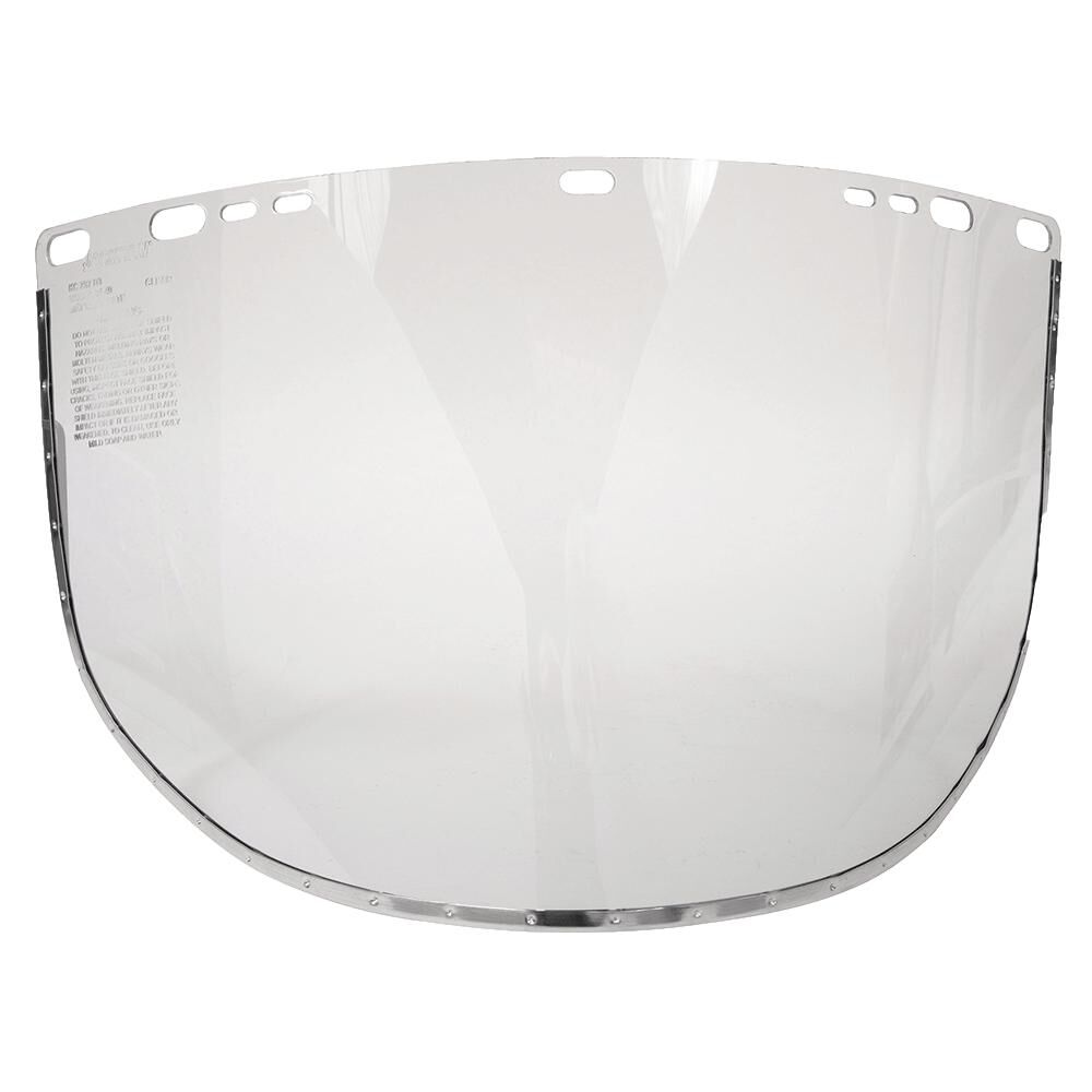 Face Shield Window for Headgear Aluminum Bound Acetate Clear 24 Units/Case 29079