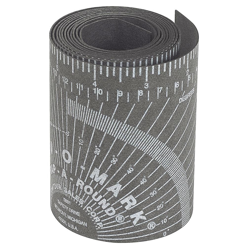 Flexible Wrap-A-Round Pipe Marking Tool 3 In. to 10 In. Pipe Diameter Gray Large 14764