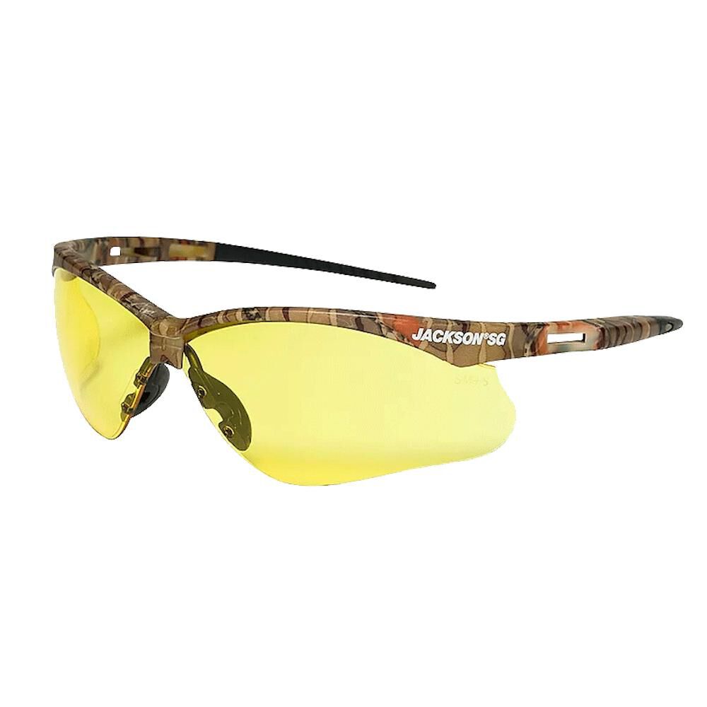 Glasses Anti Fog Coating Amber Lens Camo Frame 50013