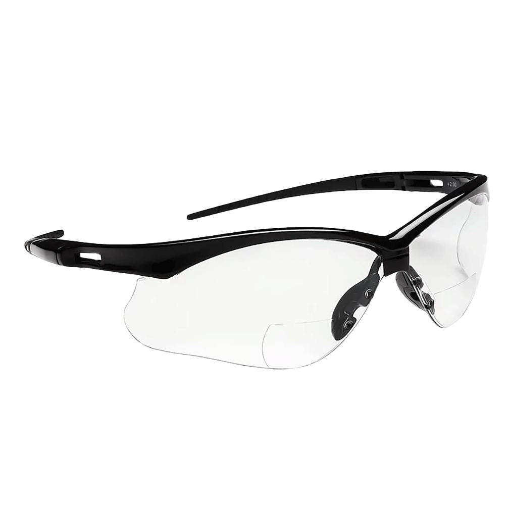 Glasses Anti Scratch Coating 2.0 Magnification Clear Lens Black Frame 50041