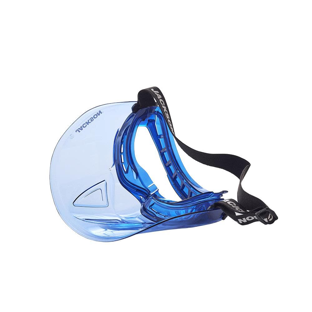 GPL500 Premium Goggle with Detachable Face Shield Clear Lens Anti-Fog Coating Blue Frame 21000