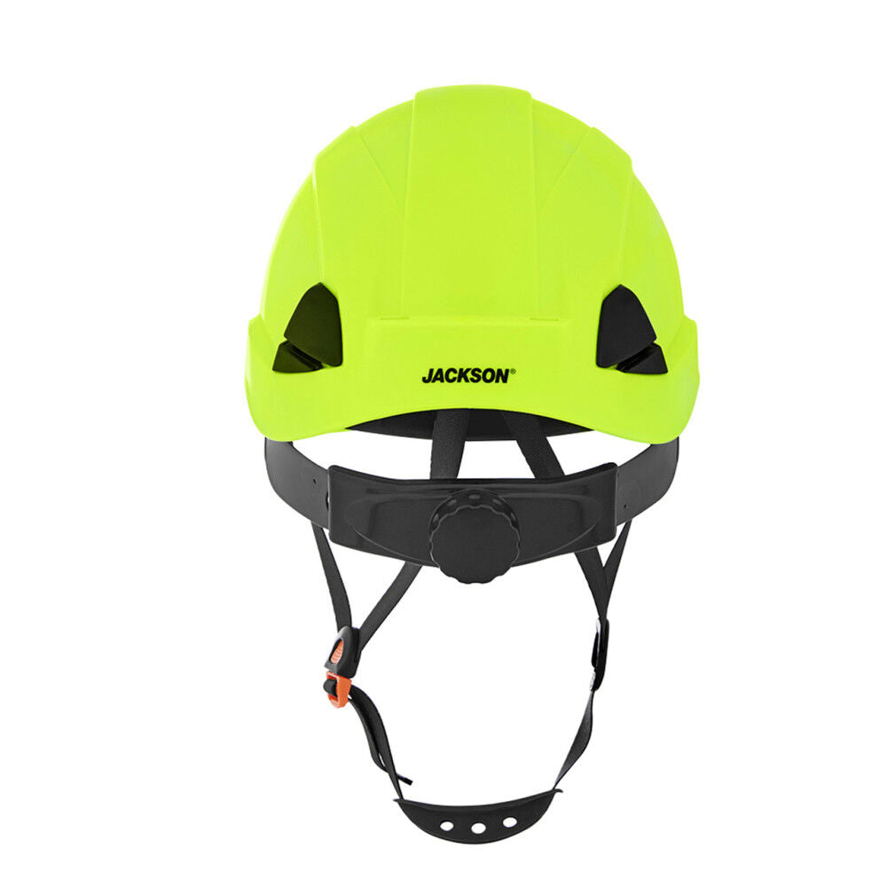 Industrial Climbing Non-Vented Hard Hat,CH-300 Hi-Viz Green 20906