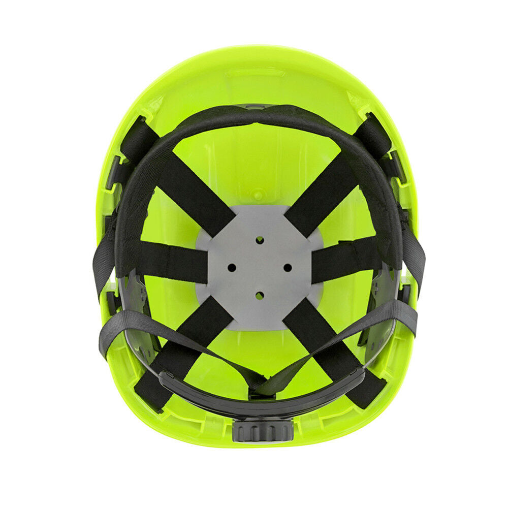 Industrial Climbing Non-Vented Hard Hat,CH-300 Hi-Viz Green 20906