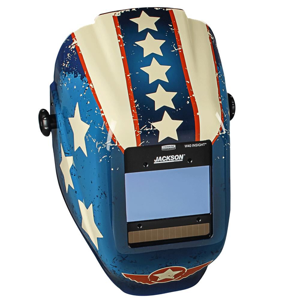 Insight Digital Variable ADF Welding Helmet, Shade 9-13, Stars and Scars Graphic 46101