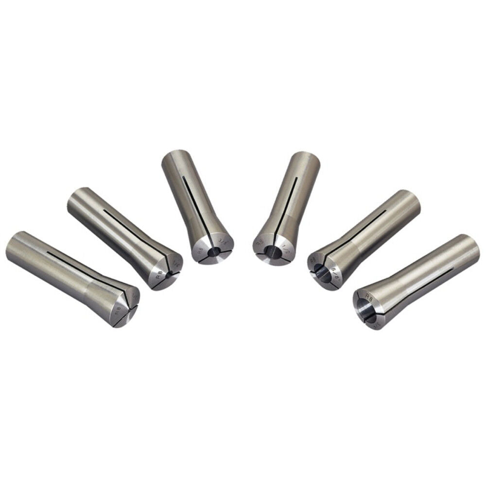 1/8 to 3/4 in R-8 Tapered Collet Set 6pc 650132