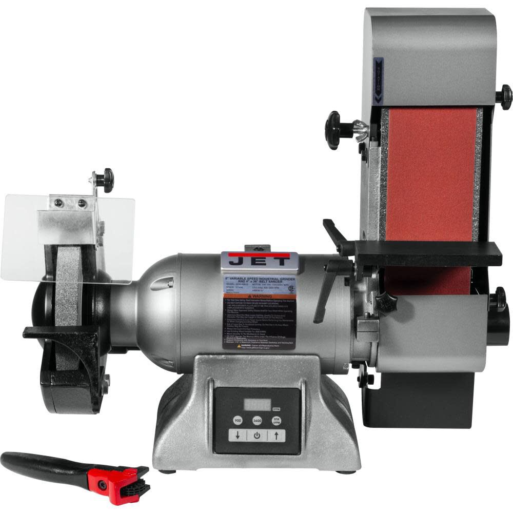 8-Inch Variable Speed Industrial Grinder and 4 x 36 Belt Sander 577436