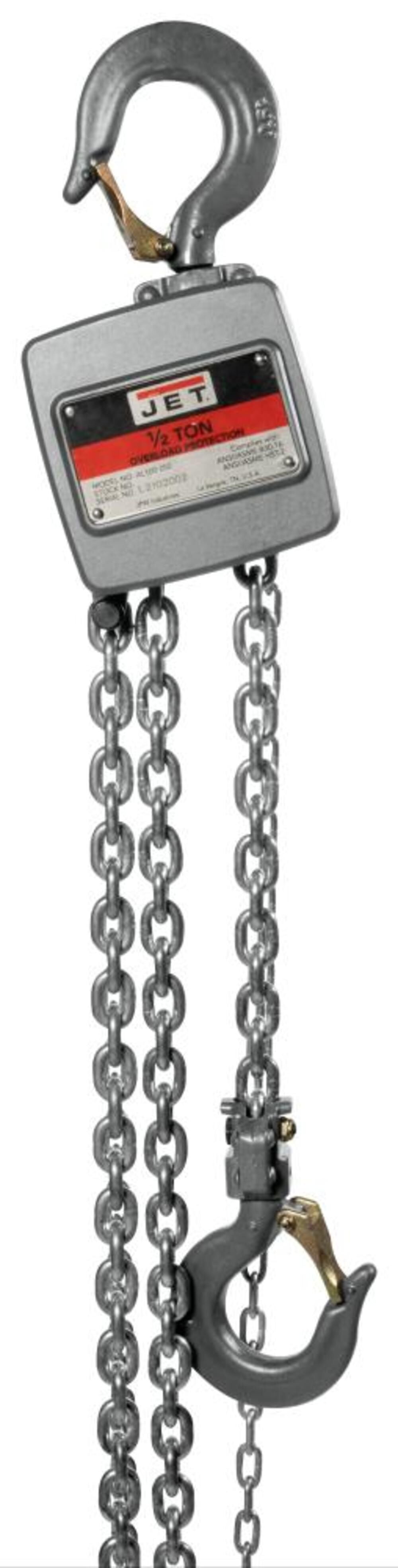 AL100-050-10 1/2 Ton Hand Chain Hoist with 10' of Lift 133051