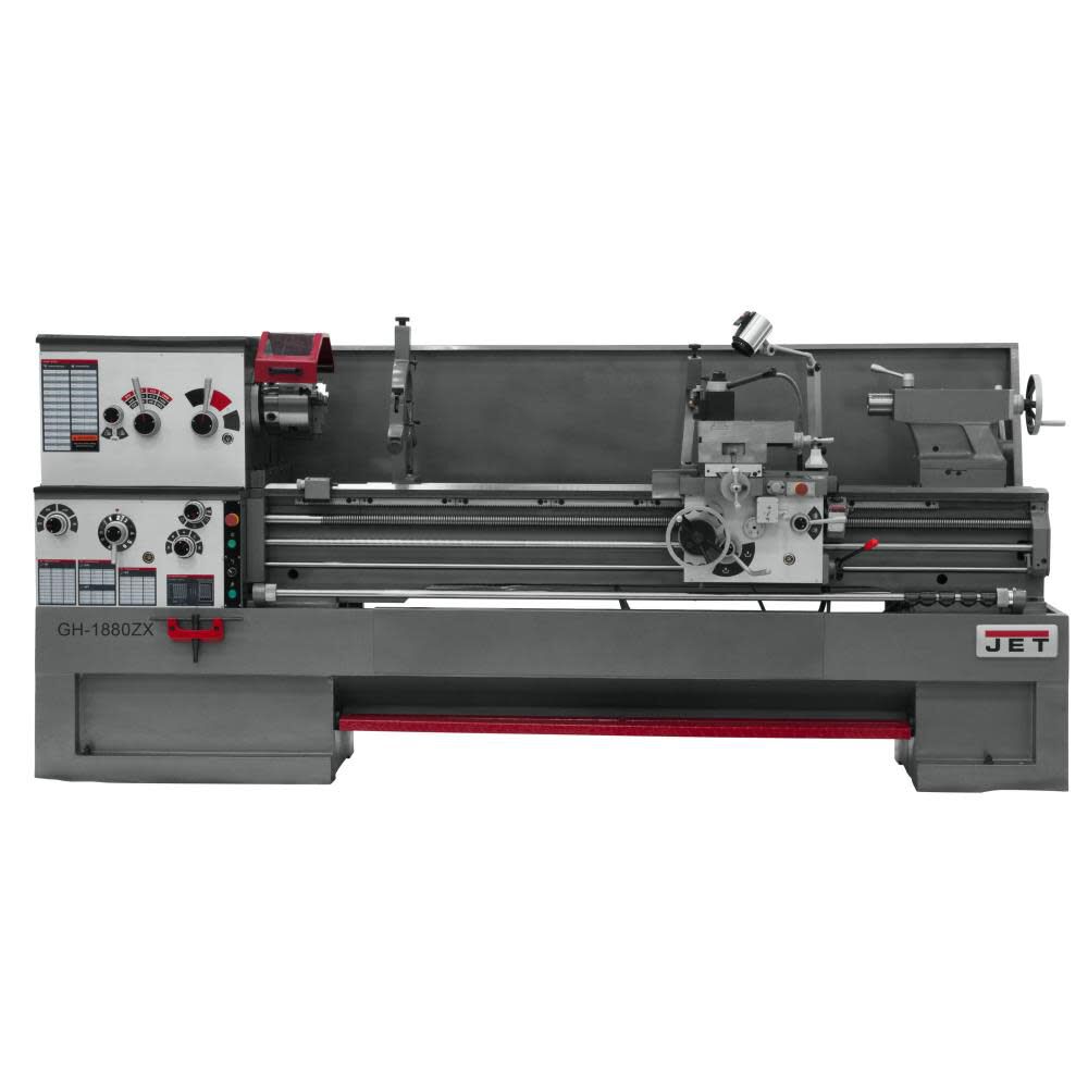 Gear Head 18 x 8 0ZX Lathe with 2-Axis ACU-RITE DRO 203 and Taper Attachment Installed 321560