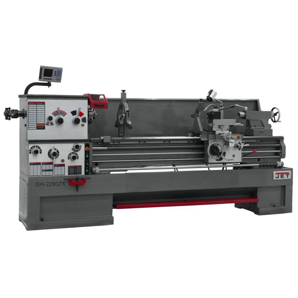 Gear Head 22 x 80 ZX Lathe with ACU-RITE 203 DRO and Taper Attachment 321567J