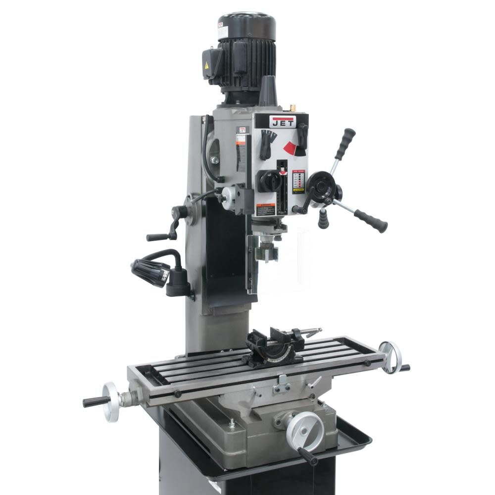 Geared Head Square Column Mill/Drill with Newall DP500 2-Axis DRO & X-Powerfeed 351159