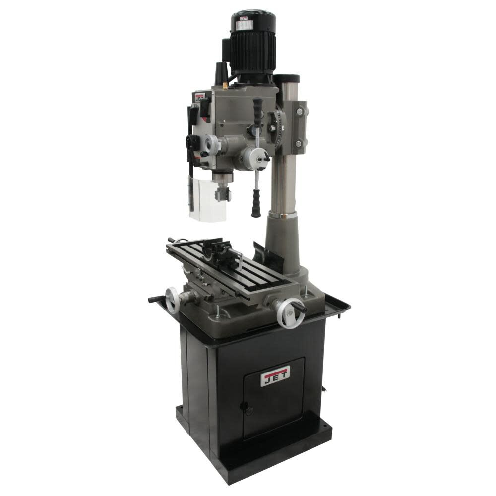 Geared Head Square Column Mill/Drill with Power Downfeed with DP700 2-Axis DRO 351152