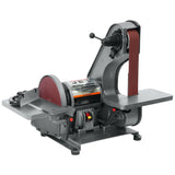 8-Inch Benchtop Belt and Disc Sander with Deluxe Miter Gauge, Removable Platen, and Adjustable Table Tilt 577004