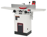 Heavy-Duty Bench Jointer with Helical Head, 13 Amps, 27 Blades, 45 Fence Tilt, Cast Iron Tables, Off-White Finish 708466DXK