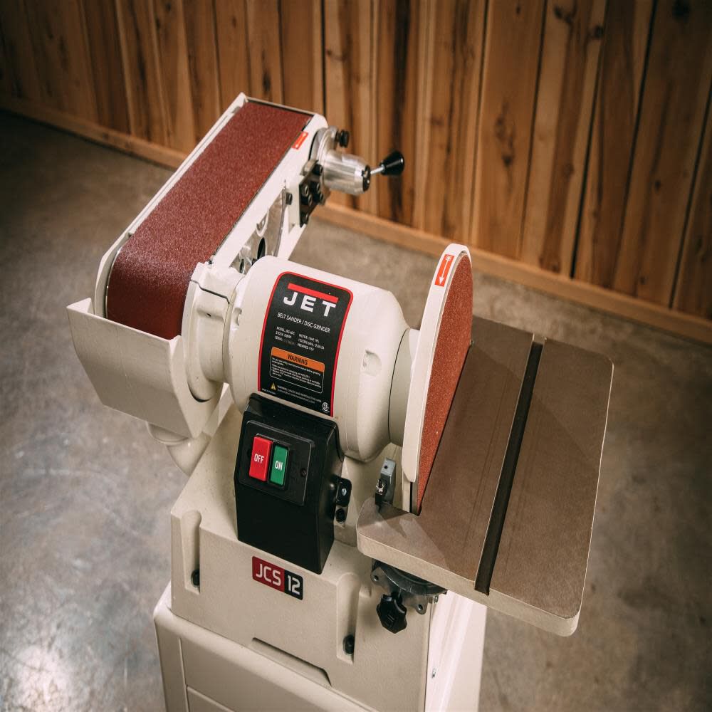 JSG-6CS 6 In. x 48 In. Belt / 12 In. Disc Sander with Closed Stand 708598K