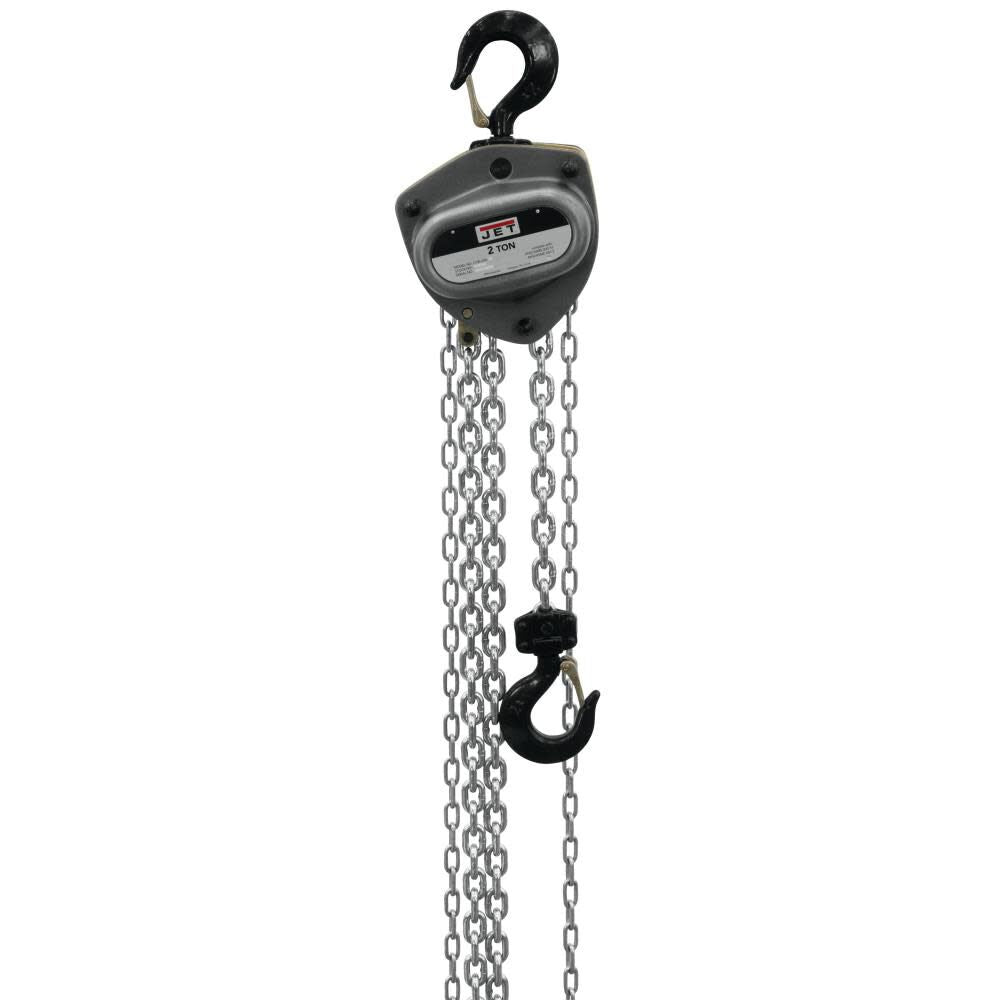 L100-100WO-10 Hand Chain Hoist 1 Ton 10' Lift & OLP 102100