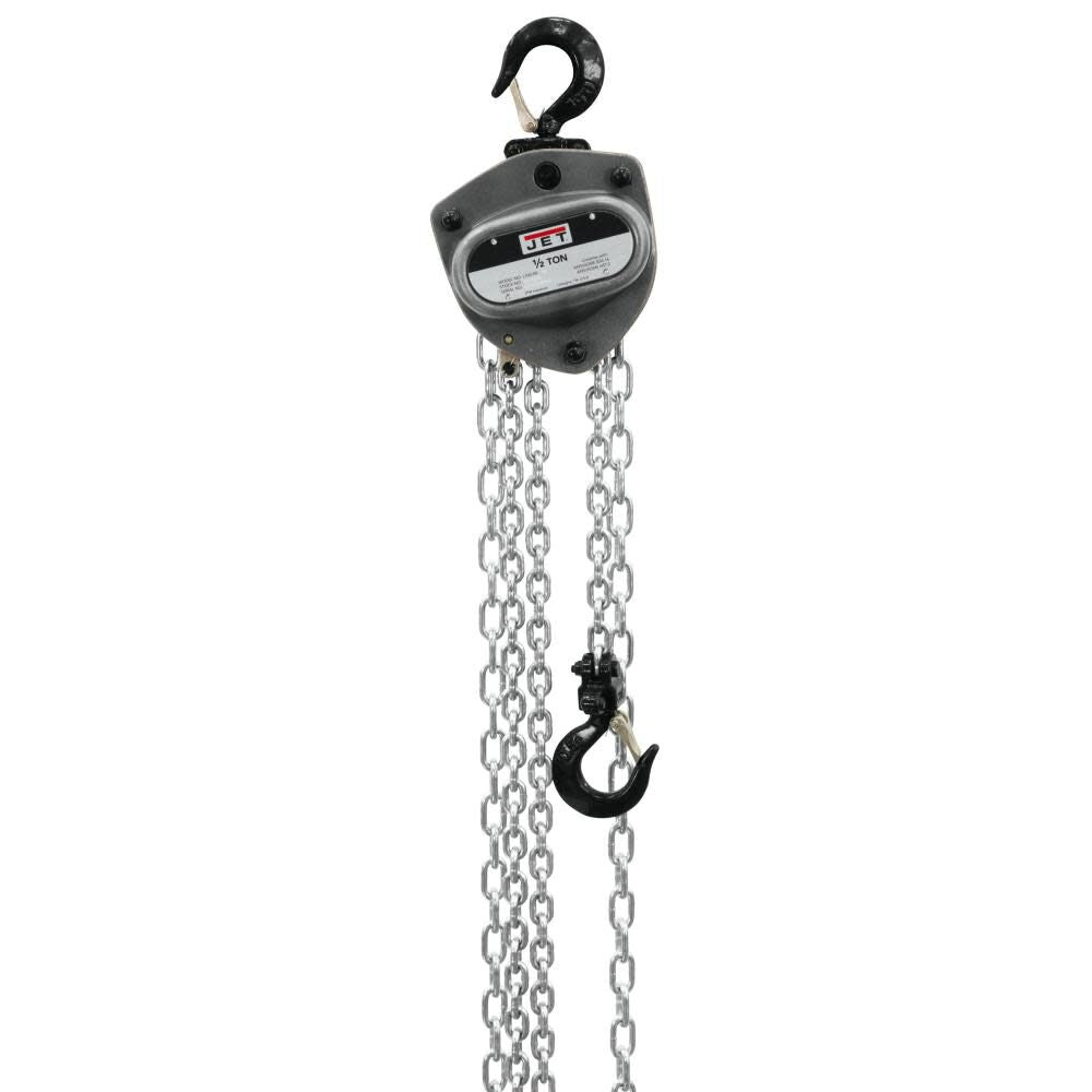 L100-50-10 Hand Chain Hoist 1/2 Ton 10' Lift & OLP 104100