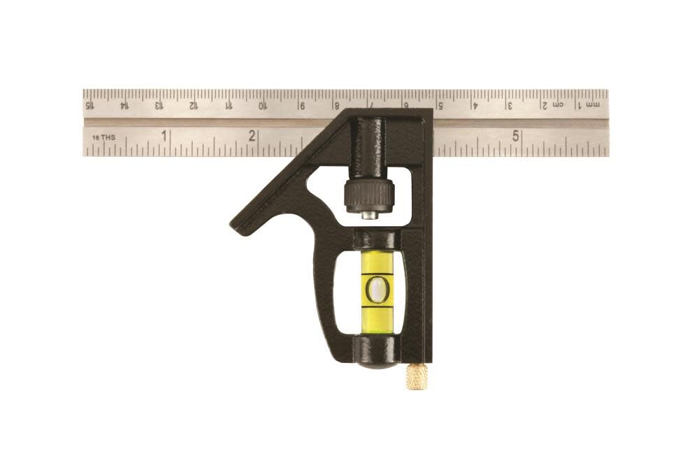 6 In. Combination Square Metal Head Inch/Metric 406EM