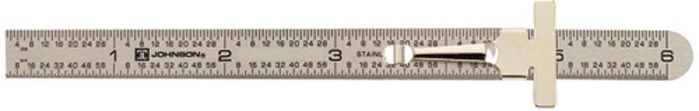 6 In. Stainless Steel Pocket Clip Rule 7202