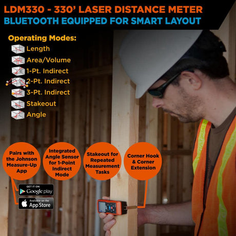 JLX 330' Laser Distance Meter LDM330