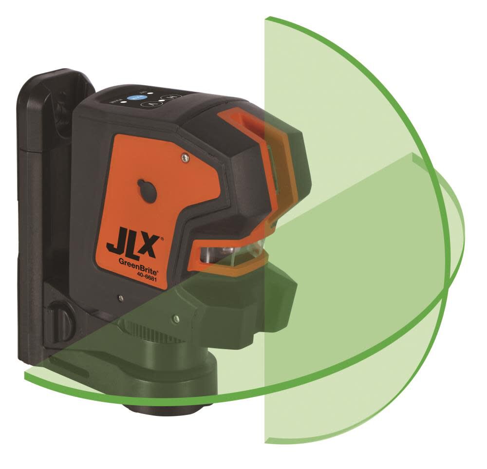 JLX Self Leveling 180 Cross Line Laser with GreenBrite 40-6681