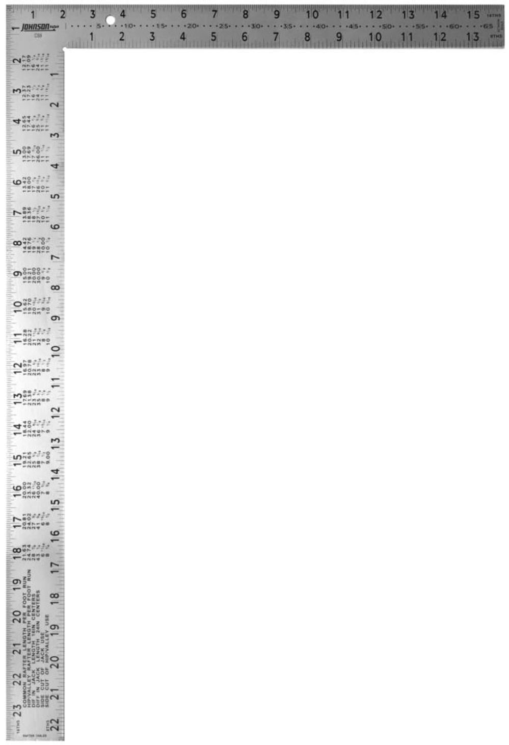 Professional Easy-Read Steel Framing Square CS9