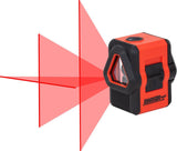 Red 50-ft Self-Leveling Outdoor 360 Beam Cross-line Laser Level 40-6648